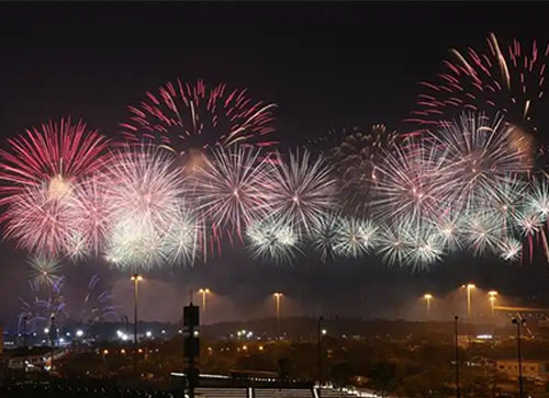 富县焰火晚会